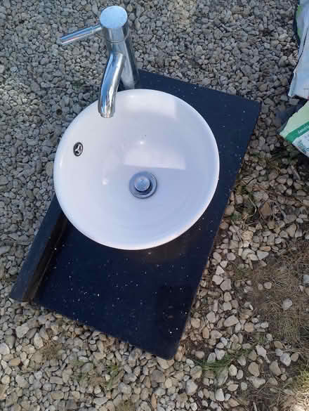 Photo of free Bathroom sink on marble top (Barry) #1