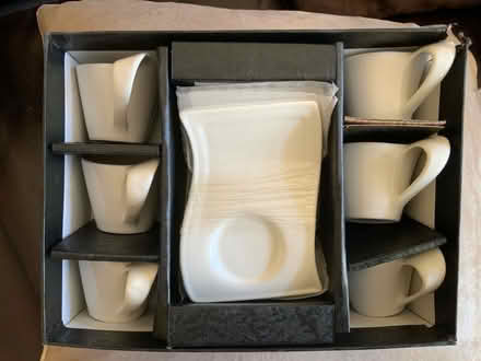Photo of free 6 new espresso cups with saucers. (Palmers Green N14) #1