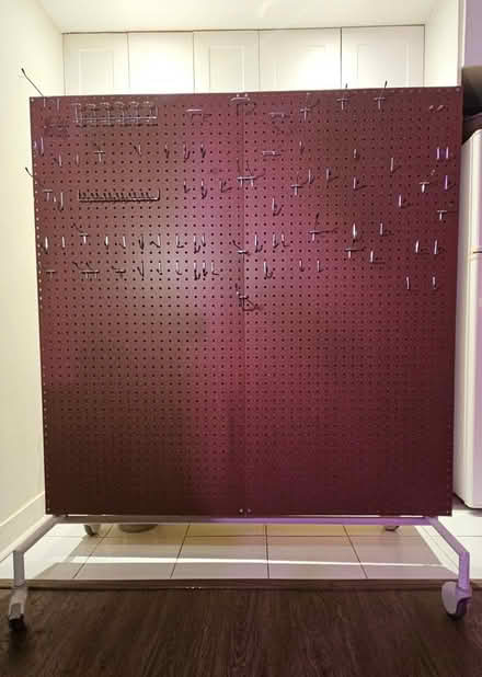 Photo of free Pegboard Display w/ Hooks & Stand (little italy) #1