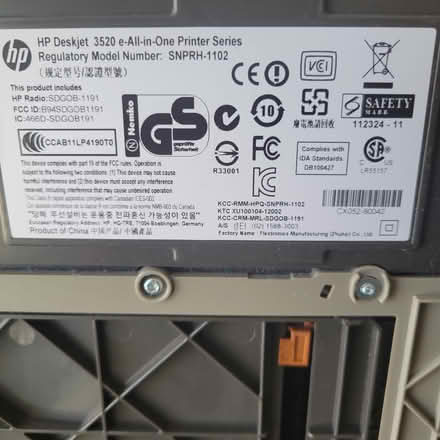 Photo of free HP DeskJet 3520, printer (36 Pheasant Hill) #2