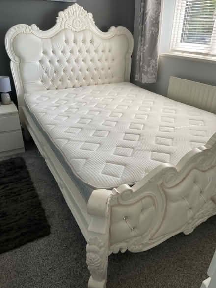 Photo of free Wooden double bed frame (Welwyn Garden City AL7) #1