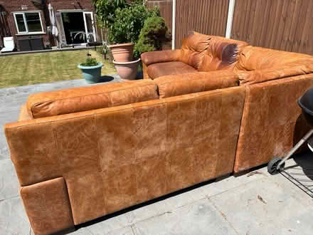 Photo of free Dfs leather corner sofa (Old town SG1) #2