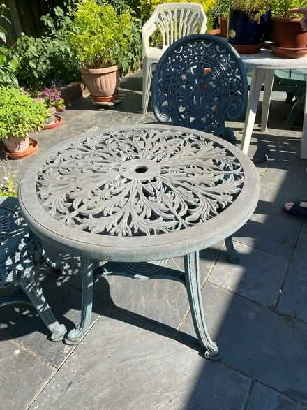 Photo of free Garden table and two chairs (Cheam Sutton SM3) #1