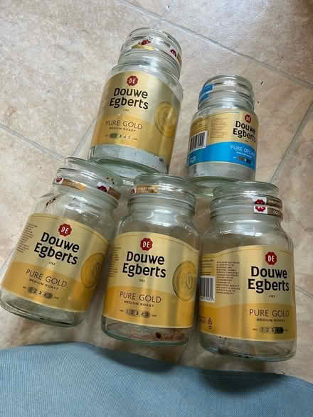 Photo of free Douwe Egbert Coffee Jars x 5 (Bramley Green RG26) #1