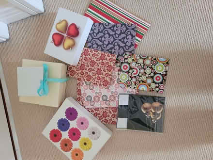 Photo of free Assortment of gift boxes and bags (Whitminster GL2) #1