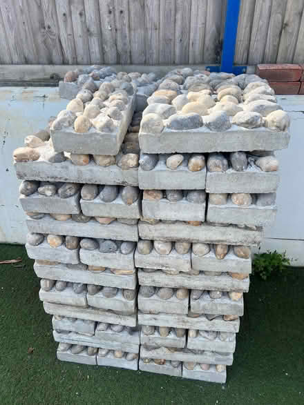 Photo of free Stones embedded in concrete paving (Portslade by Sea BN41) #1