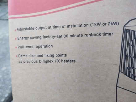 Photo of free Wall fan heater - spares/repair? (nr Hornby LA2) #2