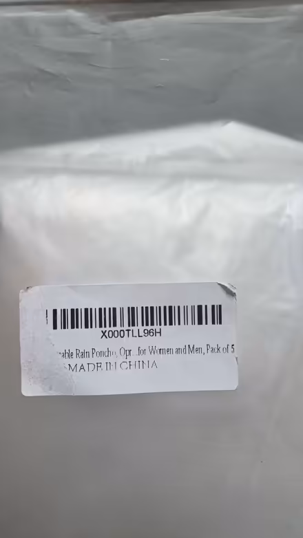 Photo of free 3 unused rain ponchos (RG1) #2