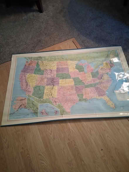Photo of free large map of USA (northwest westland.) #1