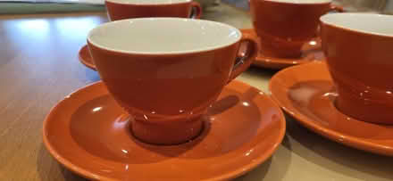 Photo of free 4x orange teacups and saucers (RH12) #2