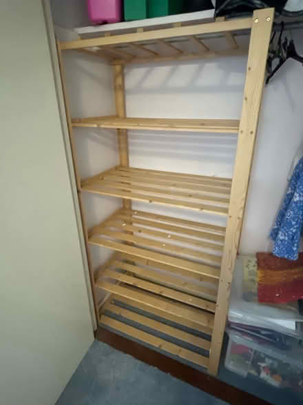 Photo of free Wooden shelving unit (Blackheath) #1