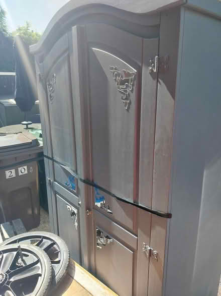 Photo of free Painted wardrobe grey (Five oak green) #1