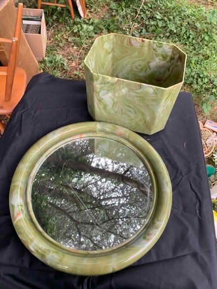 Photo of free Green pot and mirror (AL2 / SG6) #1
