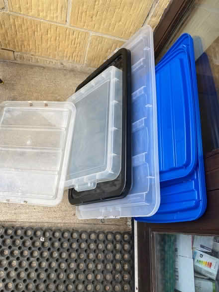 Photo of free Lids for plastic storage boxes (various sizes) (Springbank GL51) #1