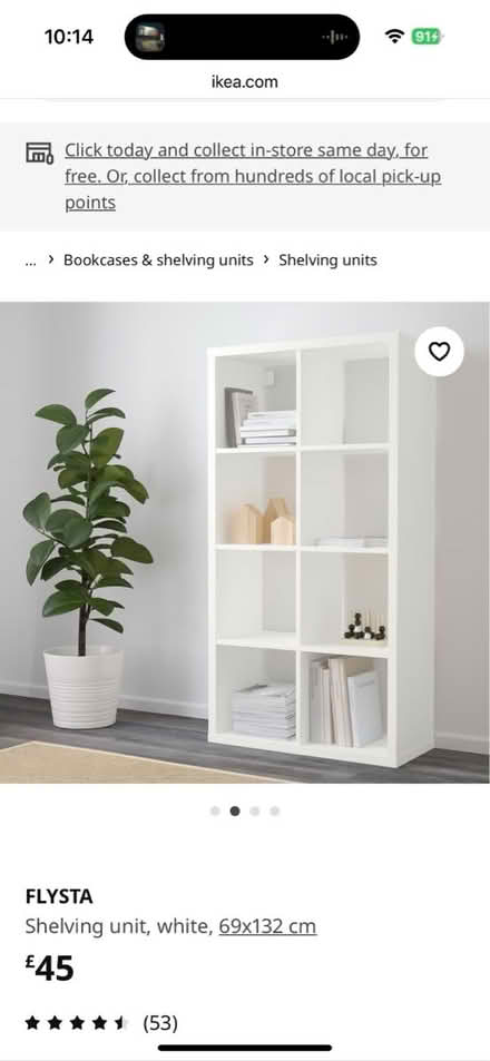 Photo of free IKEA Flysta Shelves (So19 9ah) #3