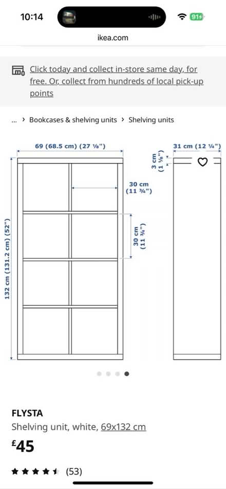 Photo of free IKEA Flysta Shelves (So19 9ah) #4