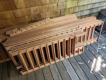 Photo of free wine rack parts clear cedar wood (above the town of mill valley) #3