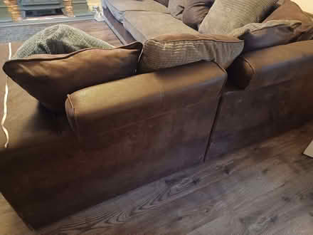 Photo of free large corner couch (Birch Green WN8) #3