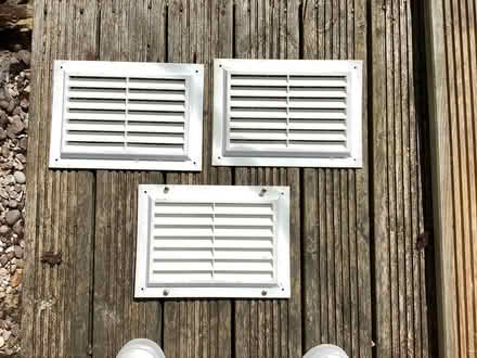 Photo of free 3 x plastic white air vents (Llandudno LL30) #1