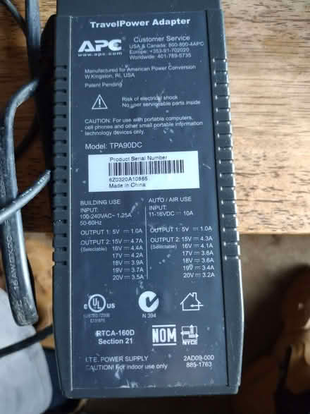 Photo of free Travel Power Adapter (Shotover OX3) #1