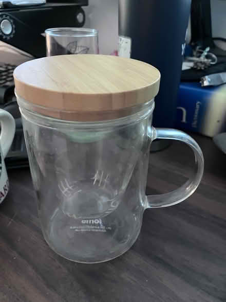 Photo of free Emoi Glass Bamboo Tea Steeping Mug (Takoma, DC) #1