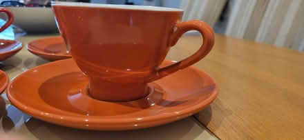 Photo of free 4x orange teacups and saucers (RH12) #3