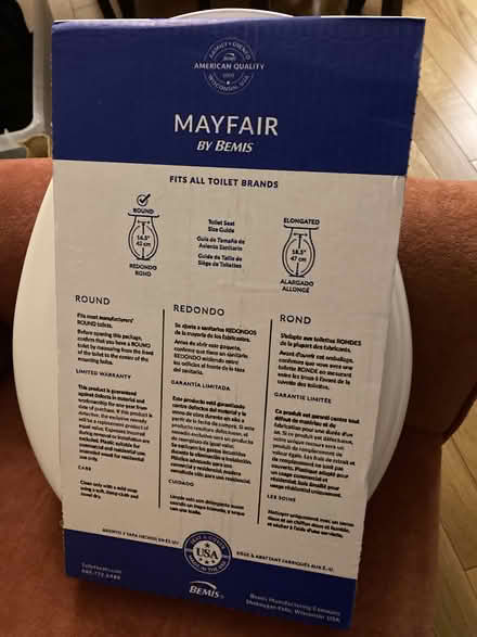 Photo of free Round toilet seat new, never used (Upper West Side) #1
