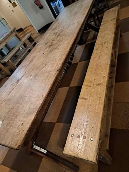 Photo of free Table + 2 benches (Nw1 Camden) #1