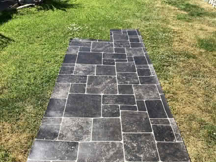 Photo of free Black slate tile effect Lino offcut never used (Llandudno LL30) #1