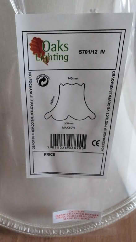 Photo of free White lampshade, unused (Shoreham-by-Sea BN43) #3
