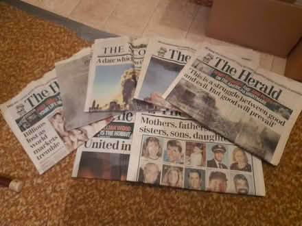 Photo of free Glasgow Herald, Scotsman 9/11attacks (AB10) #1