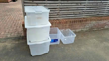 Photo of free Plastic Storage Boxes (Stubbington PO14) #1