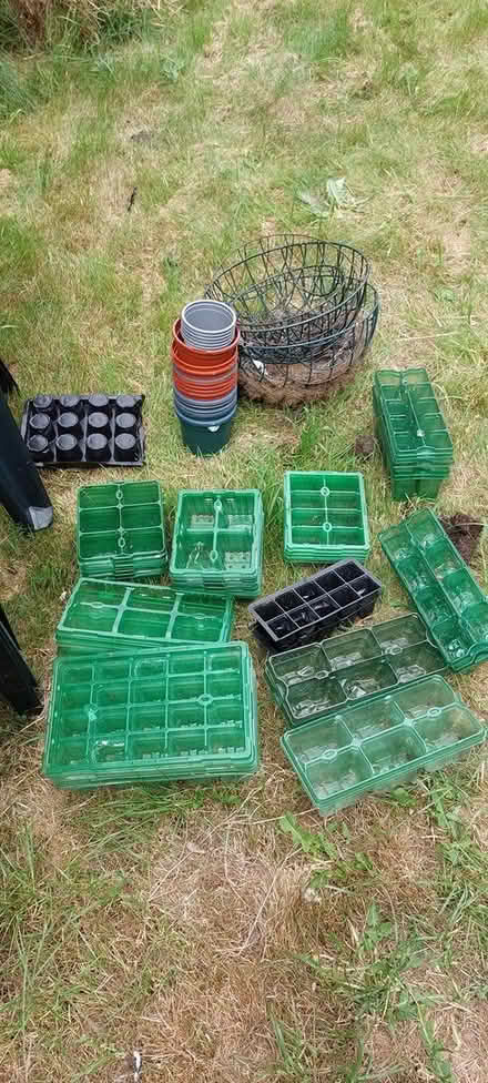Photo of free Plant pots, baskets and trays (Off Norwich Road Ipswich) #1