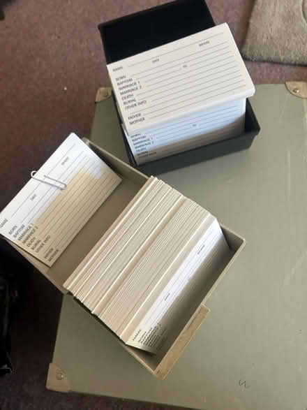 Photo of free Family tree record cards (OX4 4UE) #2