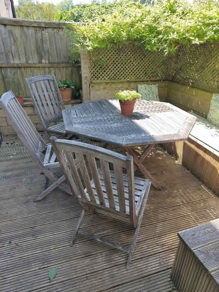 Photo of free Garden table and chairs (Weston) #1