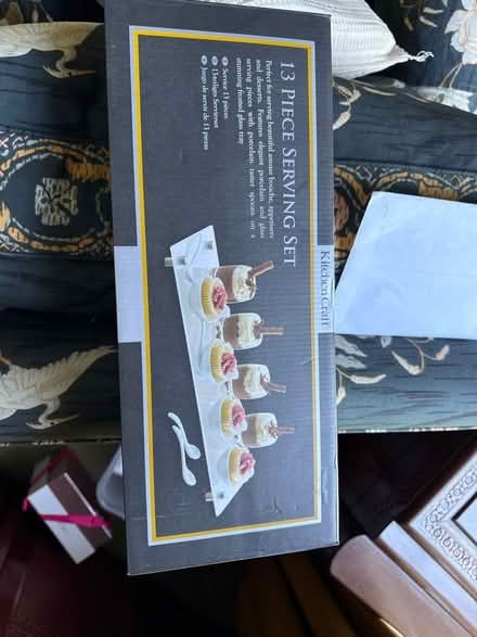 Photo of free 13 piece serving set for appetisers (Warden Hill GL51) #1