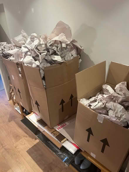 Photo of free Moving boxes and wrapping paper (Shepherd’s Bush) #1