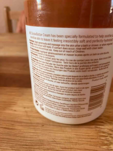 Photo of free Cocoa butter cream moisturiser (West Norwood) #2