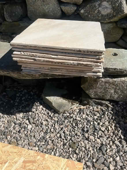 Photo of free 100 White floor tiles 450mm/450mm (Mosedale CA11) #1
