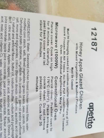 Photo of free Frozen microwaveable dinners (Hunt Club) #4