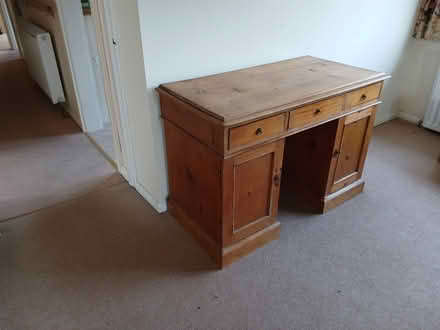 Photo of free A vintage pine desk (Crowborough Warren TN6) #4