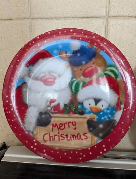 Photo of free 2 children's Xmas melamine plates (Llandrindod LD1) #1