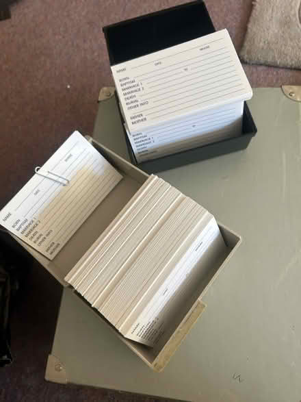 Photo of free Family tree record cards (OX4 4UE) #1