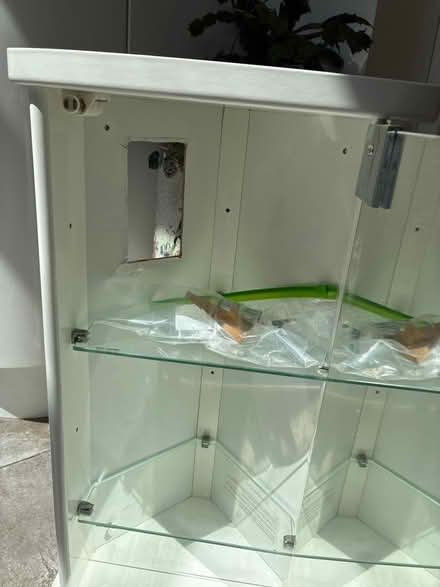 Photo of free Corner bathroom mirrored unit (Bloomfield) #2