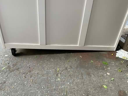 Photo of free CURB Rolling cabinet with metal top (Upper West Side 10023) #2