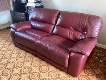 Photo of free Leather suite (Gt Barton) #3