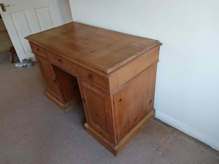 Photo of free A vintage pine desk (Crowborough Warren TN6) #1