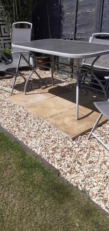 Photo of free Rectangular garden table (Thrapston) #4