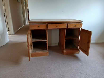 Photo of free A vintage pine desk (Crowborough Warren TN6) #2