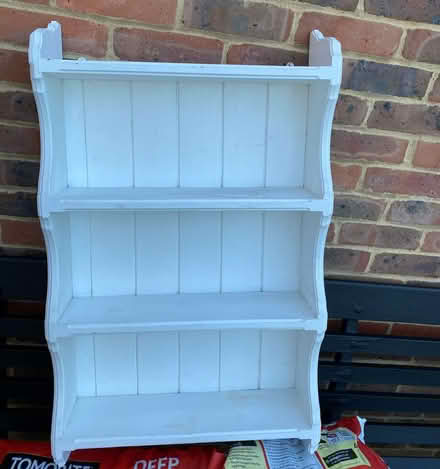Photo of free White painted wooden (pine) shelves (Hassocks BN6) #1